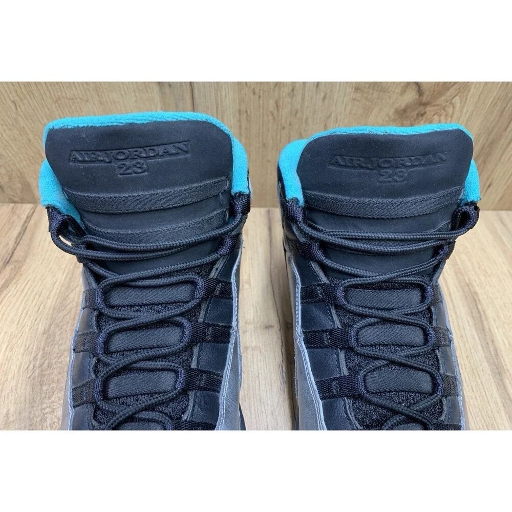 Air Jordan 10 Retro Lady Liberty GS 7Y Dust Black Teal 705179-045 2015